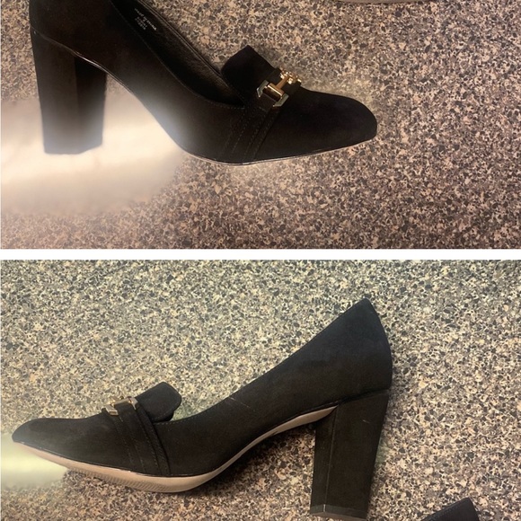 “ASOS” Provider Heeled Faux Suede Loafer - Picture 5 of 9